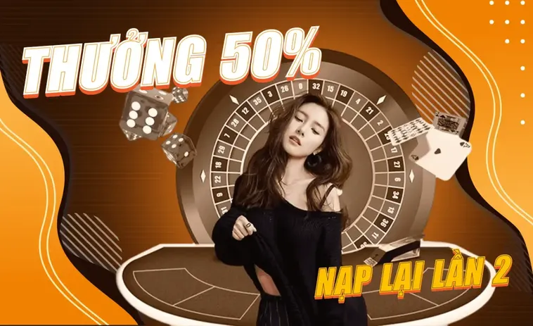 Khuyến Mãi Nạp Lần 2 Tặng 50% Tại Nhà Cái 77Bet: Cơ Hội Vàng 2 Khuyến Mãi Nạp Lần 2 Tặng 50% Tại Nhà Cái 77Bet: Cơ Hội Vàng